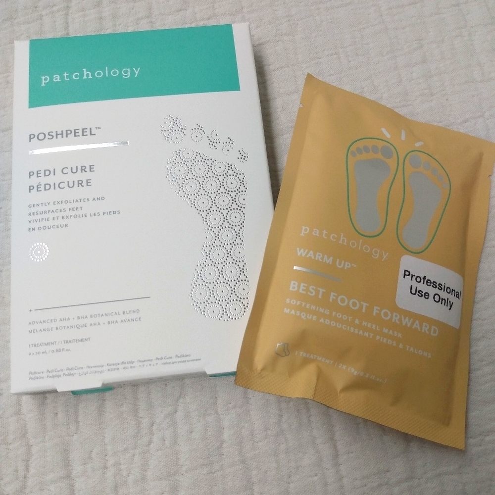 2 pack Patchology PoshPeel Pedicure & Mask